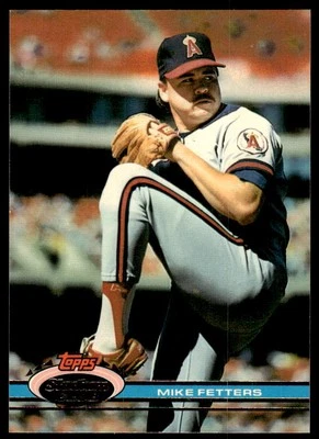 1991 Stadium Club #228 Mike Fetters California Angels Baseball - Image 1 of 2