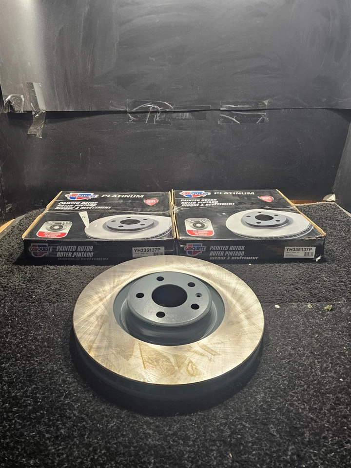 (数量 2) 适用于 2012 - 2013 年奥迪 A6 Quattro 前绘制动盘转子 YH335137P — 第 1/4 张图片