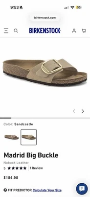 NUEVA SANDALIA MUJER’s Birkenstock Madrid One Strap - talla 39 - 8-8,5 mujer’s Foto 1 de 4