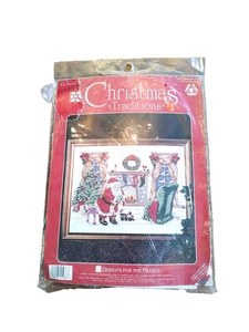 Weihnachten Traditionen Kreuzstich Kit "1937 Heiligabend" 12" x 16" 14 Stück - Bild 1 von 6