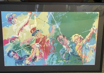 Leroy Neiman 1984 Six Masters Golf Winners - Recién enmarcado Foto 1 de 4