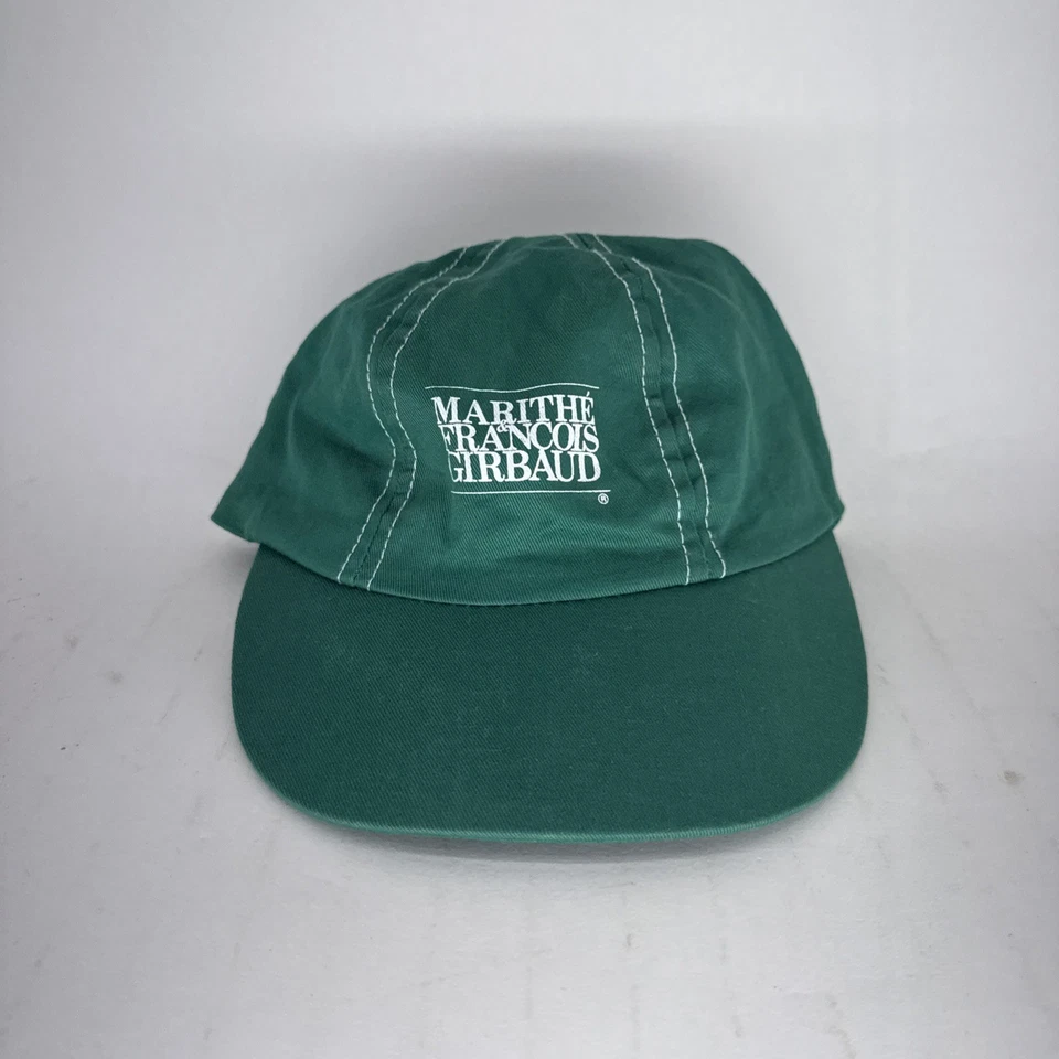 Винтажный Marithe Francois Girbaud зеленый XX = любовь шляпа крышка - Изображение 1 из 4