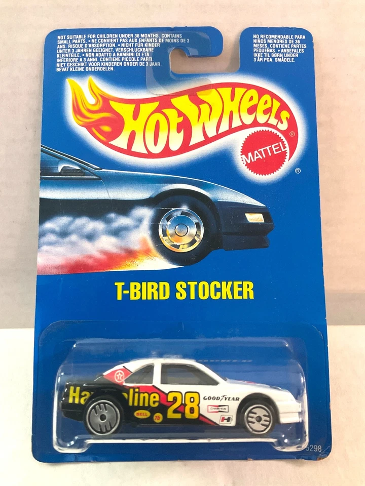 Hot Wheels 1990 Blue Card Havoline T-bird Stocker 88 MOC Speed Points