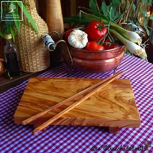 Sushi Sushibrett Board Olive Wood Chopping Board Serving Tray + 1x Stick - Picture 1 of 2