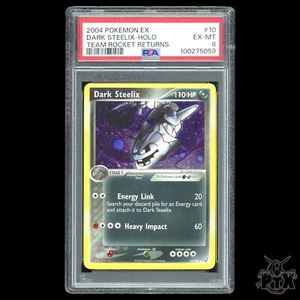 Dark Steelix Holo #10/109 PSA 6 Team Rocket Return Pokemon 2004 - Picture 1 of 2