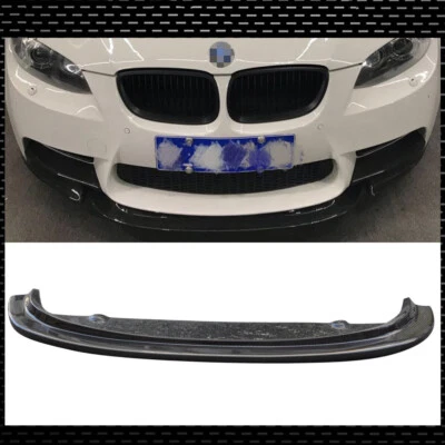 Alerón inferior labio parachoques delantero de fibra de carbono para BMW E92 E93 M3 2008-2013 Foto 1 de 4