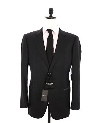 Blazer preto texturizado GIORGIO ARMANI - “SU MISURA” Super 150's - 40R - Imagem 1 de 4