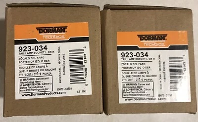 «Пара» «2» новый в коробке 923-034 Dorman лампа гнездо водителя или пассажира - Изображение 1 из 2