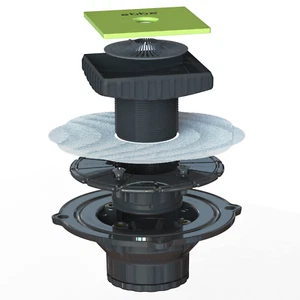 Kit de drenaje de cuello de abrazadera ABS negro Ebbe - (E4022) - Imagen 1 de 1