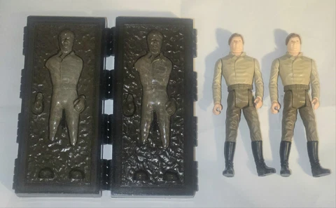 Vintage Star Wars Kenner Original Han Solo 1985 In Carbonite Block X2 Cover