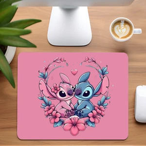 Stitch & Angel Custom Non-Slip Neoprene Mouse Pad Home Office Pink - Picture 1 of 1