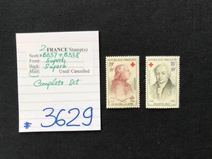 FRANCE Stamps, 2 Mint Stamps, Scott #B337-B338, SCV 2017=$4.50, #3629 - Picture 1 of 2