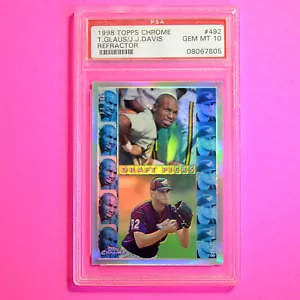1998 Topps Chrome Refractor Troy Glaus - JJ Davis #492 PSA 10 Gem Mint Rookie RC - Picture 1 of 1