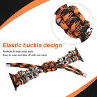 (Black Orange Camouflage)Replacement Watchband Sweat Proof Elastic Buckle DTT
