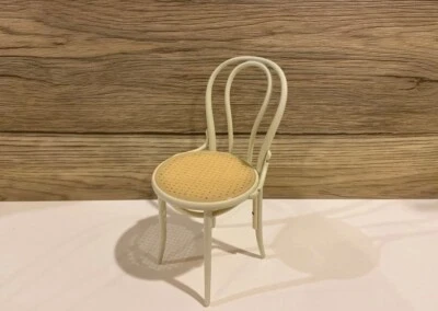 1/6象牙娃娃屋微型Thonet Bentwood椅子x1办公椅 — 第 1/3 张图片