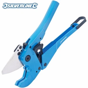 SILVERLINE RATCHET PIPE CUTTER Heavy Duty Tube Cutting Tool PVC/PE/PP/Vinyl/ABS - Imagen 1 de 1