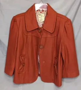 Chaquetón Mujer Tul Ropa Original Color Naranja Lana Talla Grande - Imagen 1 de 7