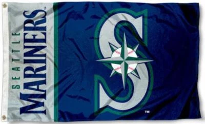 Seattle Mariners 3x5 Flag New Banner USA Man Cave Flags Tailgating Banners Sign