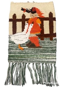 Vintage Traditional Swedish Tapestry  wall hanging 54x30cm-200 - Picture 1 of 9