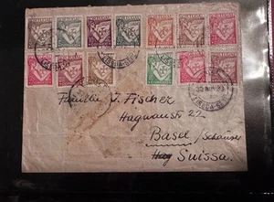 PORTUGAL 1933 Lusiaden COVER FDC LISBOA TO SWISS - Picture 1 of 4