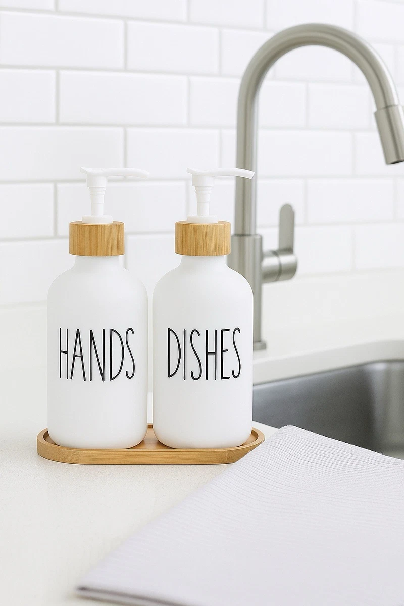 Elwiya Juego De Tarros De Boticario De Baño, Soporte Dispensador De Vidrio  Para Decoración De Granja Para Qtip, Organizador De Tocador Rústico Con  Tapas De Acero Inoxidable Para Hisopos De Algodón, image size:800x1200