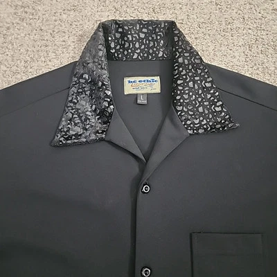 Vintage BC Ethic Shirt Men Large Bowling Lounge Button Up Shirt Rockabilly (G7) - Image 1 of 4