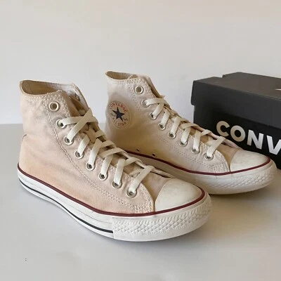 Tênis Converse Chuck Taylor All Star High Top Distressed rosa leve feminino 8,5 - Imagem 1 de 4