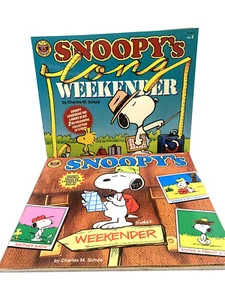 Snoopys Weekender Comic Book Volume 1 & 2 by Charles Schulz Peanuts 1987 VGC - Foto 1 di 6