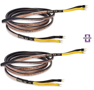 Analysis Plus Black Oval 12 Speaker Cable Stereo Pair 4 ft - Picture 1 of 1