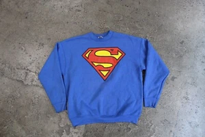 Sudadera De Colección Superman DC Comic Super Hero FOTL Adulto XL Azul Cuello Redondo EE. UU. - Imagen 1 de 6