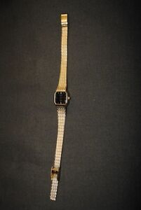 Old vintage Rotary DIAMOND - wrist quartz gold-plated Japanese watch.