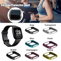 For Fitbit Versa Smart Watch Silicone Protective Shell Case Cover Frame Shield