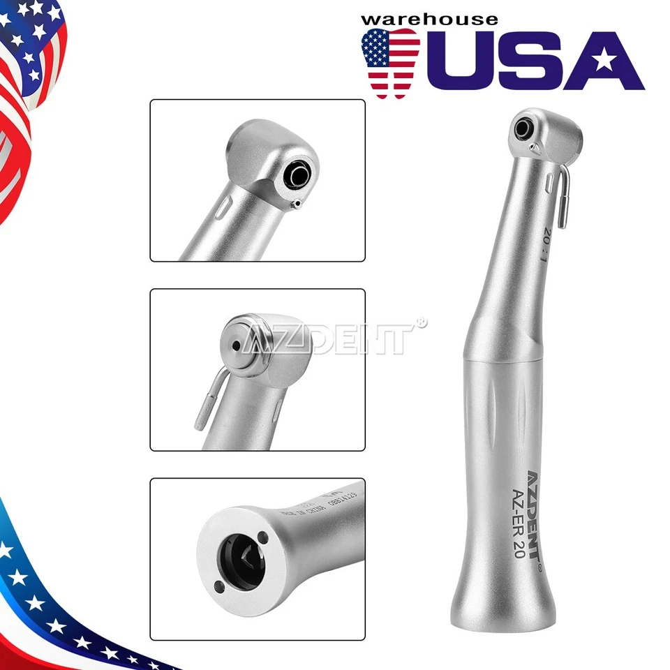 USPS Dental Handpiece 20 1 Reduction Surgical Implant Contra Angle NSK Style