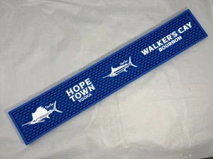 Hope Town Vodka Walker's Cay Bourbon RUBBER BAR MAT Liquor Rail Spill Runner - Picture 1 of 9