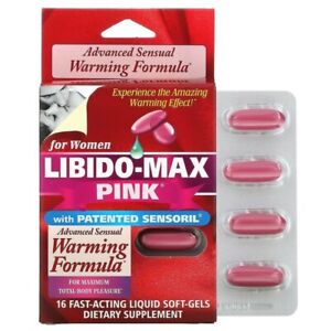 Libido-Max Pink für Frauen 16 schnell wirkende flüssige Soft Gels Gratis Versand
