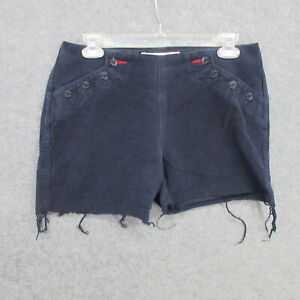 Tommy Hilfiger Womens Shorts Size 6 Cut-Off Navy Blue Denim 100% Cotton