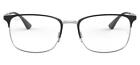 Ray-Ban RB6421 2997 54-18-145 Silver on Top Black Matte Brand New
