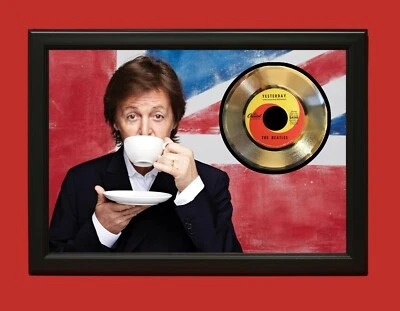 Paul McCartney Yesterday Poster Art Framed 45 Gold Record Display  - Image 1 of 4