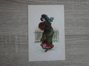 CPA Postcard ILLUSTRATEUR Chromo 1900 Chicoree VOELCKER COUMES Jeune Femme - Picture 1 of 2