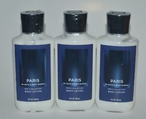 3 BATH & BODY WORKS PARIS LOTION CREAM HAND LARGE 8OZ MEN'S COLLECTION CEDARWOOD