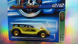 2005~DOUBLE DEMON~RARE~TREASURE HUNT~12/12~HOT WHEELS~ORIGINAL~VHTF~COLLECTIBLE - Picture 1 of 4