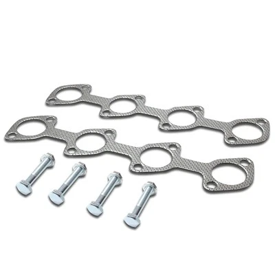 ALUMINUM EXHAUST HEADER GASKET W/BOLTS FOR 1996-2004 FORD MUSTANG 4.6L V8 SOHC - Image 1 of 4
