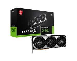 MSI GeForce RTX 4060 VENTUS 3X 8G OC GDRR6 Extreme Clock: 2580 MHz HDMI/DP - Afbeelding 1 van 5