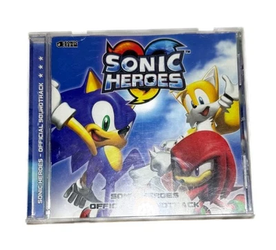 TESTED Sonic Heroes Official Soundtrack CD Sonic The Hedgehog Geneon 2004 5256-2 - Image 1 of 4