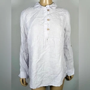 Sigrid Olsen Popover-Bluse Damen neu mit Etikett Größe Small 100 % Leinen - Bild 1 von 10