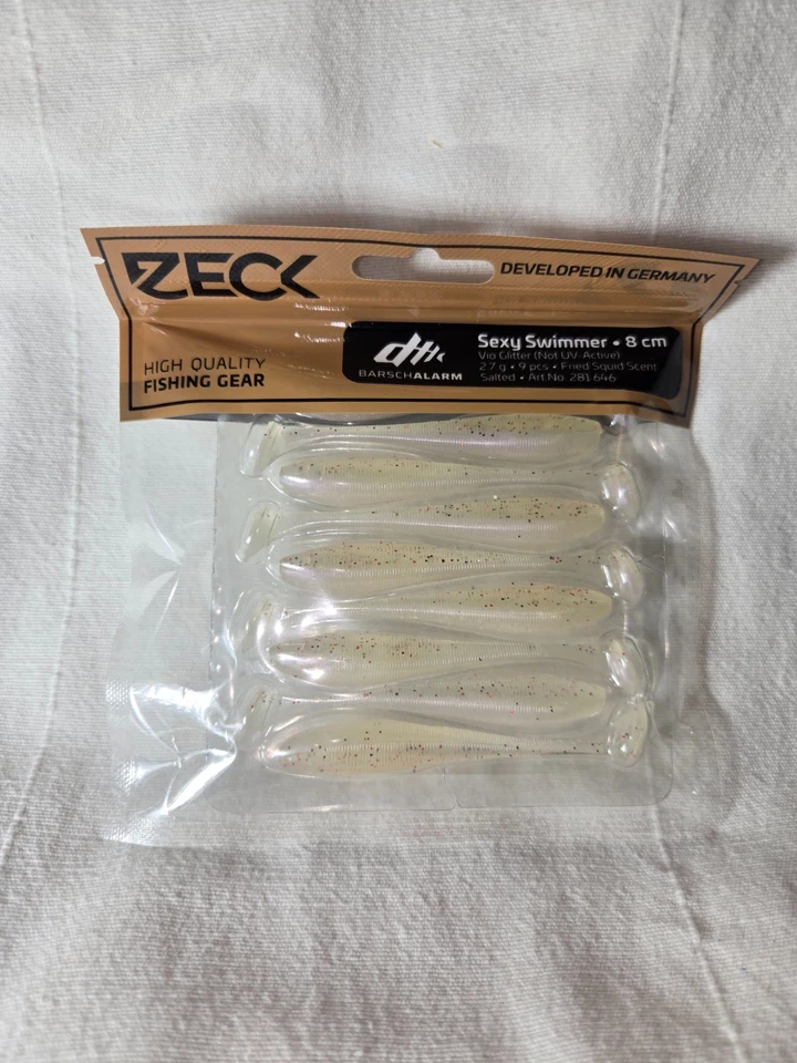 Zeck Sexy Swimmer 8cm 2,7g 9 Stück Vio Glitter (Not UV-Active) Fried Squid  #9 - Bild 1 von 1
