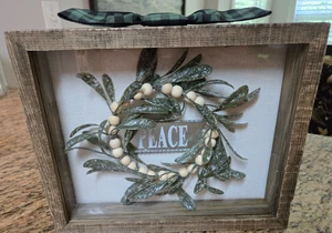 Handcrafted Bible Wall Art Print - Framed - 8 x 10 Shadow Box - Picture 1 of 4