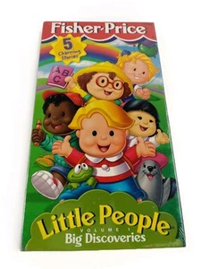 Fisher Price Little People Volume 1 Big Discoveries VHS - 1999 Sealed NOS - Foto 1 di 6