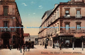 R402437 Taranto Via Cavour Politeama Alhambra Ed Fratelli Filippi - Imagen 1 de 4