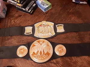 WWE Wrestling kids Belt Nite Raw WWE Champion 2008 & Tag Team Championship 2010 - Picture 1 of 9